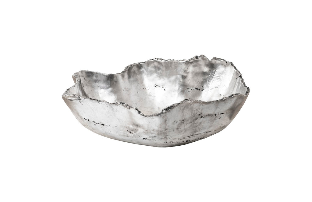 Cast Onyx Bowl, Silver Leaf, Small | Phillips Collection - PH103572