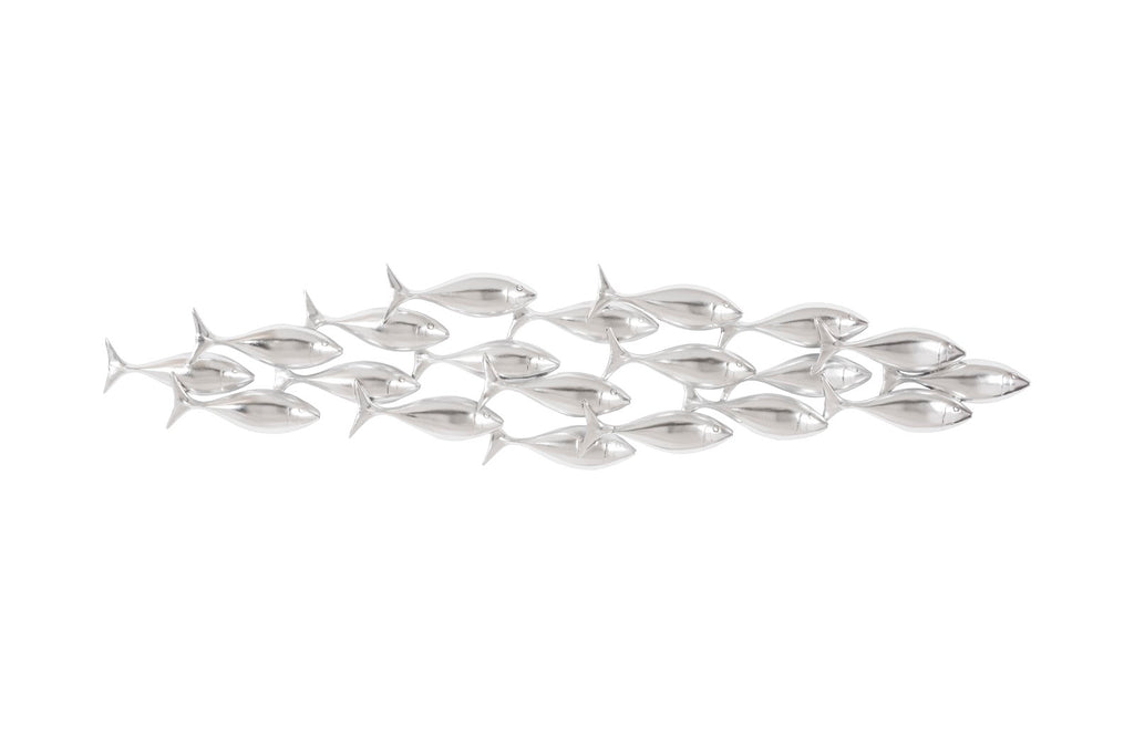 School Of Fish Wall Art, Silver Leaf | Phillips Collection - PH110576