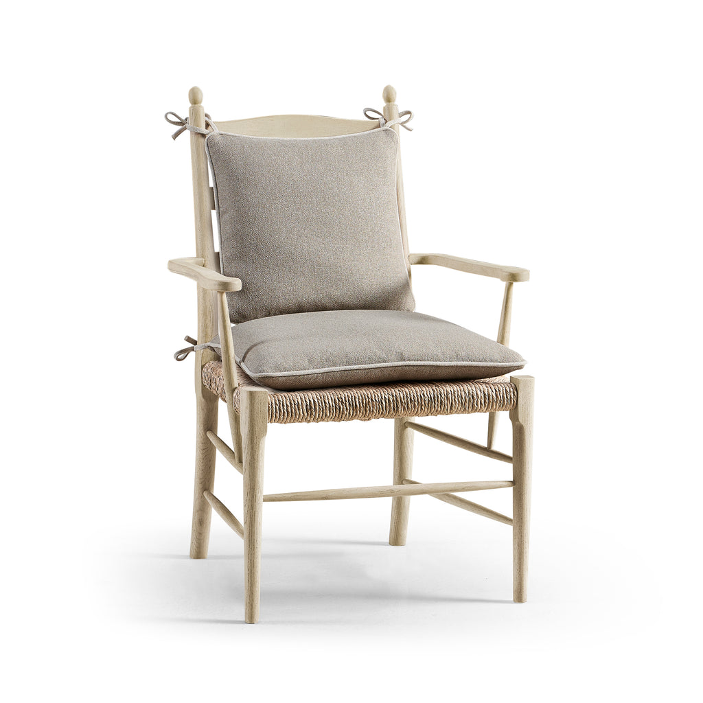 Timeless Doppler Ladderback Arm Chair In Stripped Oak | Jonathan Charles - 003-2-000-STO