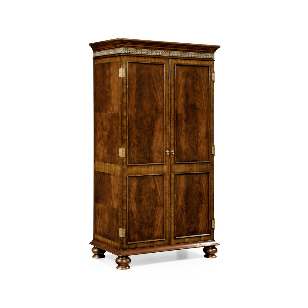 Country Farmhouse Gentleman'S Mahogany Wardrobe | Jonathan Charles - 493733-MAH