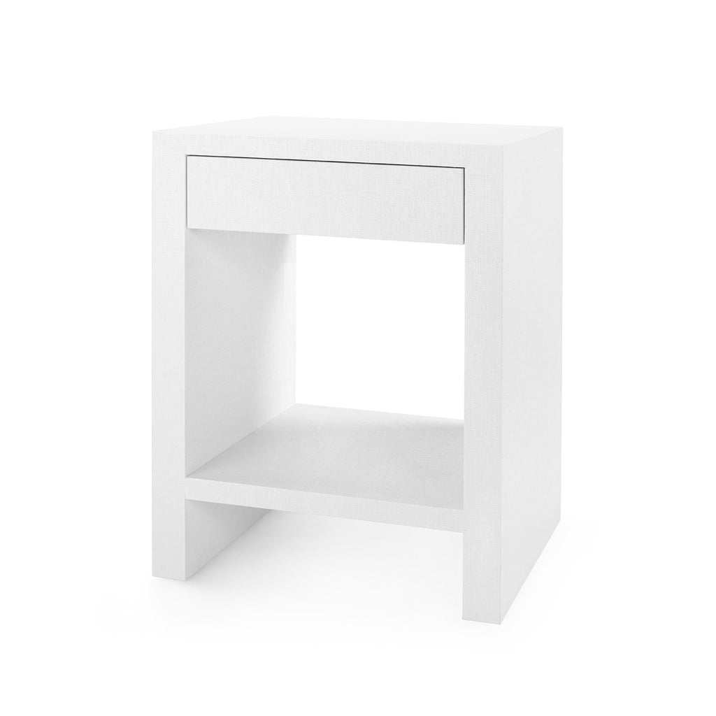 Morgan Grasscloth 1-Drawer Side Table | Villa & House  - MOR-110-59