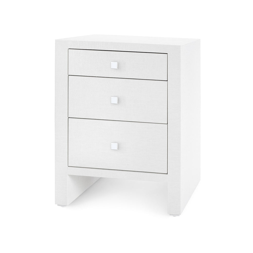 Morgan Grasscloth 3-Drawer Side Table | Villa & House  - MOR-130-59