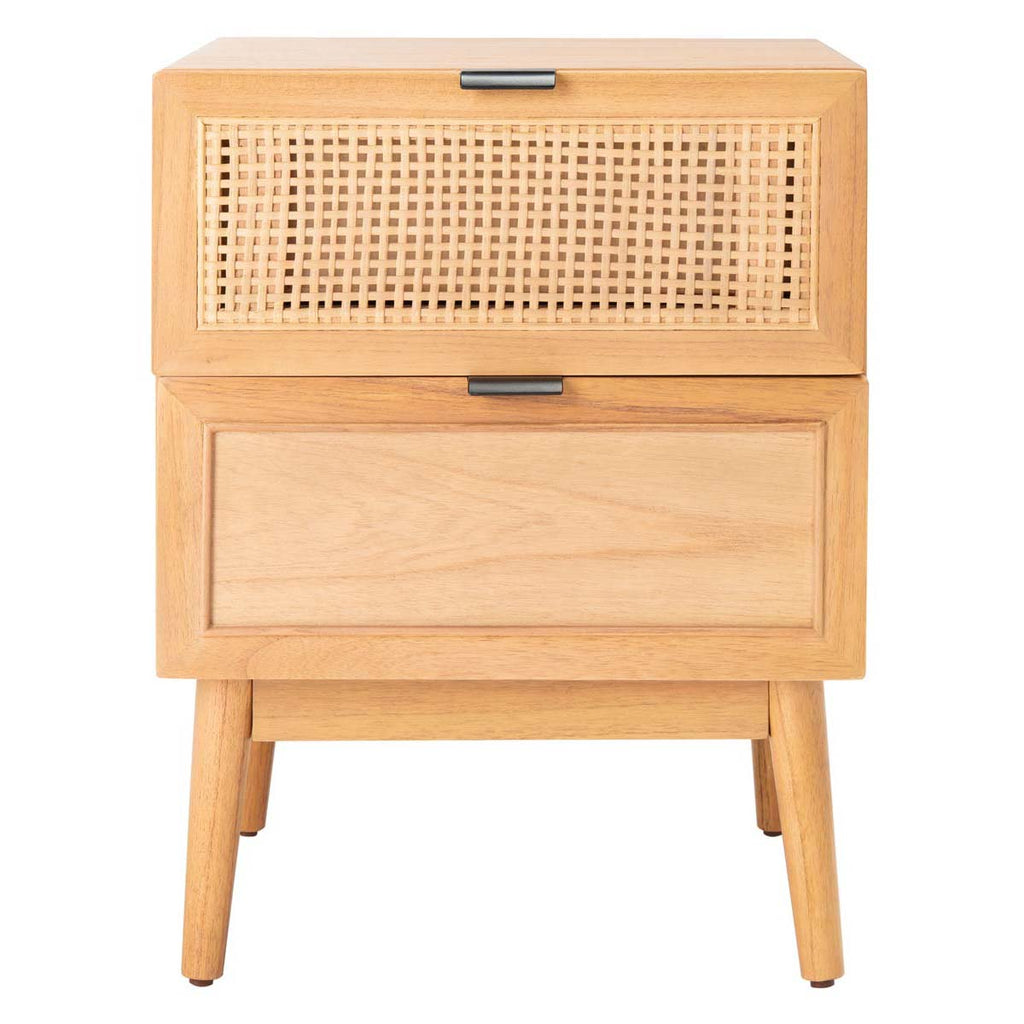 Safavieh Baisley 2 Drawer Rattan Nightstand , NST5003