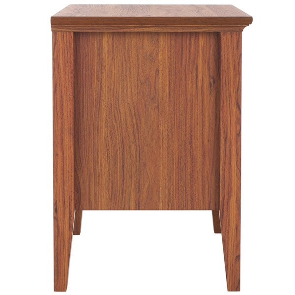 Sondra Nightstand | Safavieh - NST9609 - Walnut / Gold