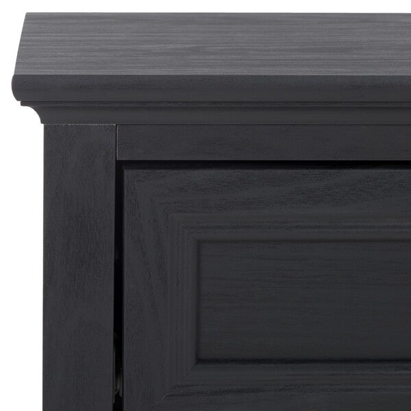 Sondra Nightstand | Safavieh - NST9609 - Black / Gold