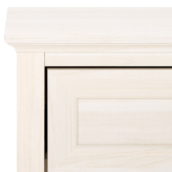 Sondra Nightstand | Safavieh - NST9609 - Bleached White / Gold