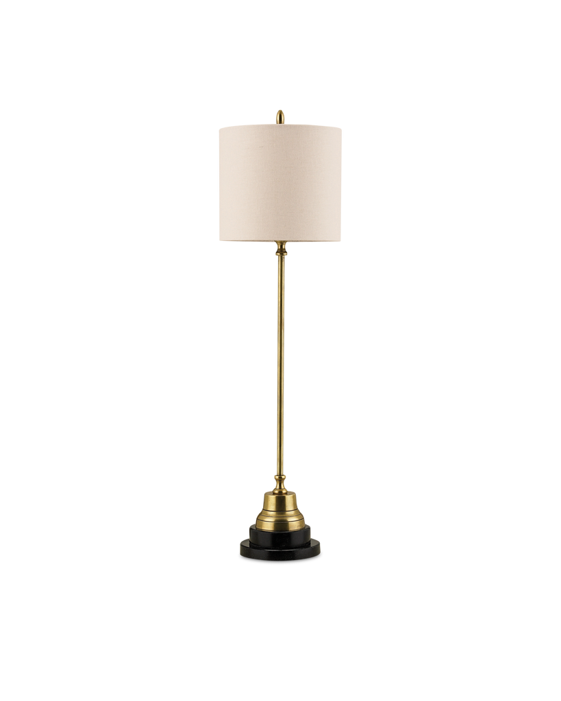 Currey & Co Messenger Brass Table Lamp | 6472