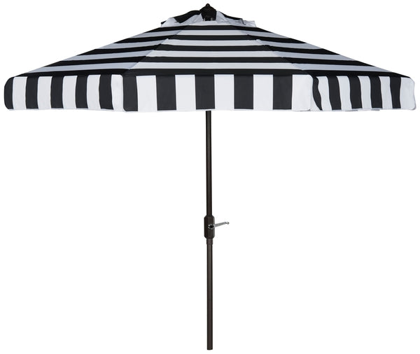 uv-resistant-elsa-fashion-line-9ft-auto-umbrella-safavieh-pat8003-Black / White