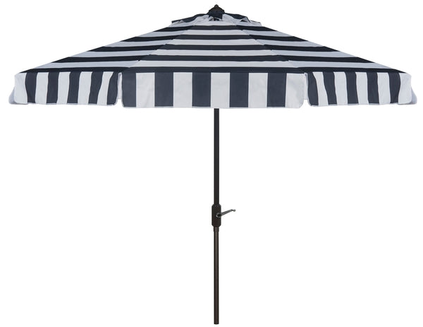 uv-resistant-elsa-fashion-line-9ft-auto-umbrella-safavieh-pat8003-Navy / White