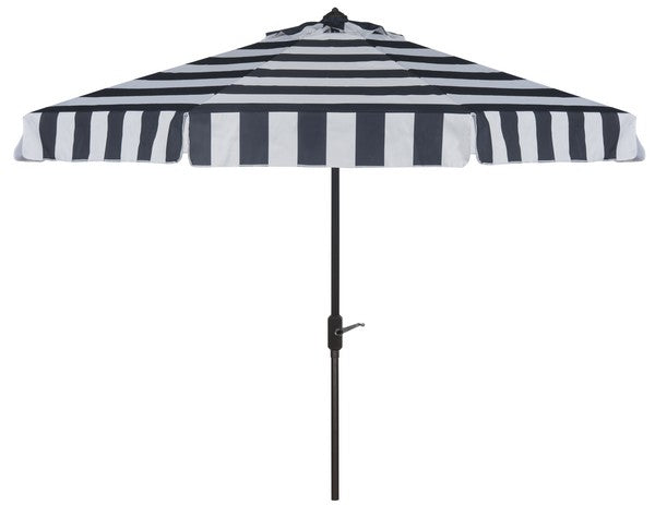 elsa-fashion-line-11ft-rnd-umbrella-safavieh-pat8103-Navy/White