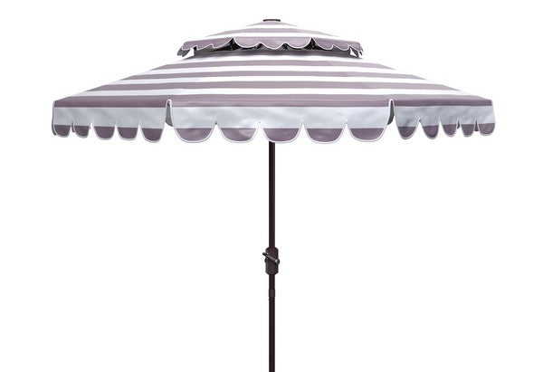 vienna-9ft-rnd-double-top-crank-umbrella-safavieh-pat8211-Grey/White