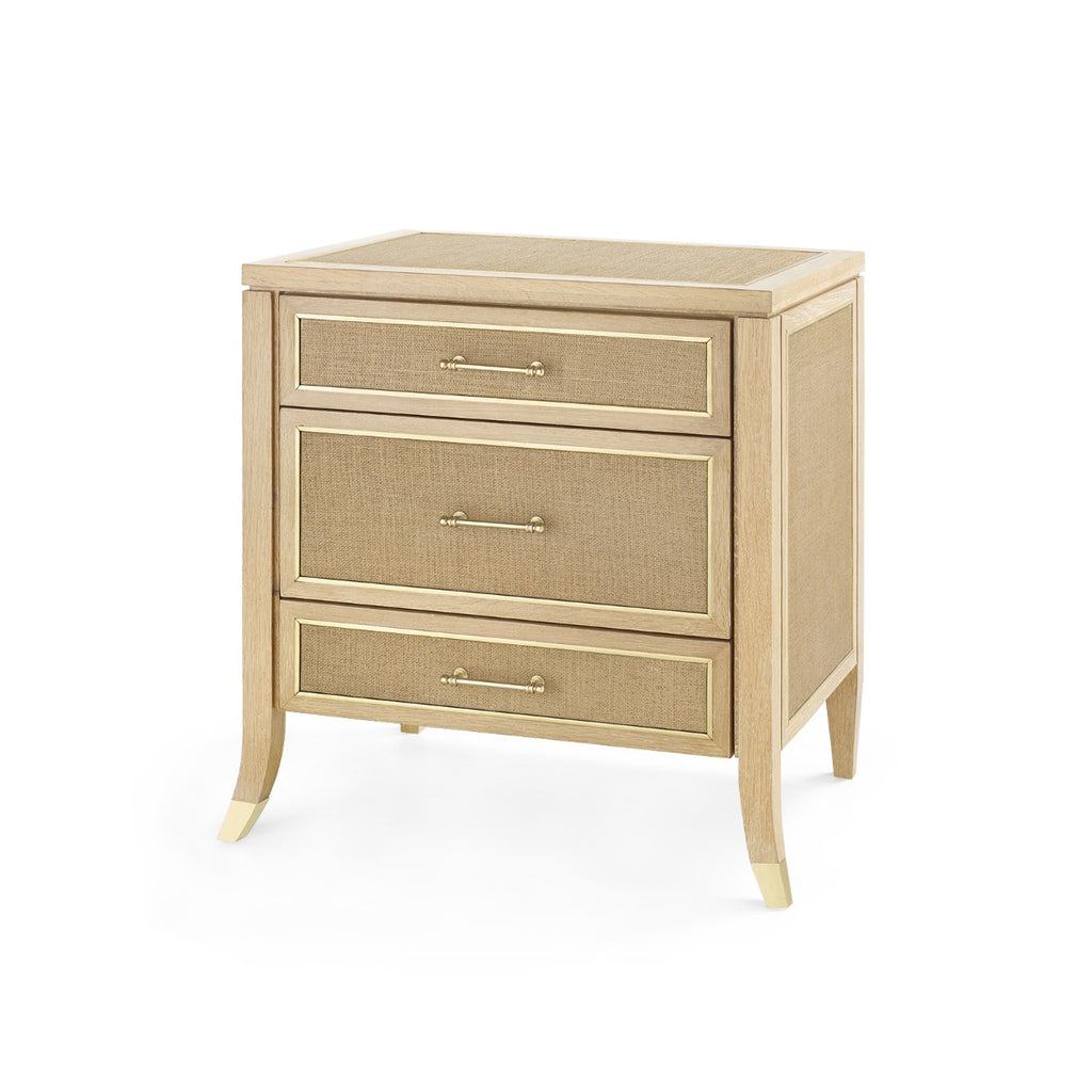 Paulina 3-Drawer Side Table | Villa & House  - PAU-130-98