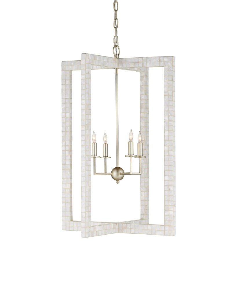 Currey & Co Arietta White Chandelier | 9000-0575