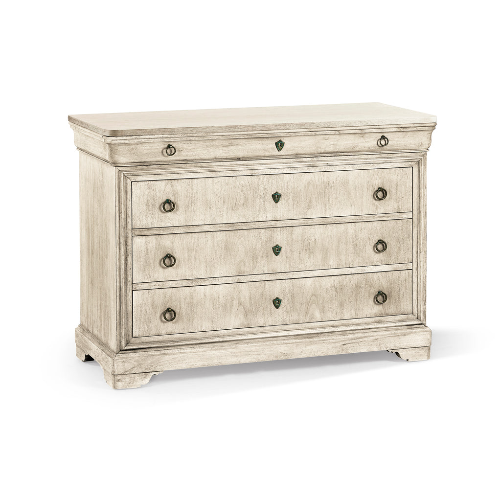 Timeless Entropy Louis Phillipe Drawer Chest In Bleached Walnut | Jonathan Charles - 003-3-267-BLW