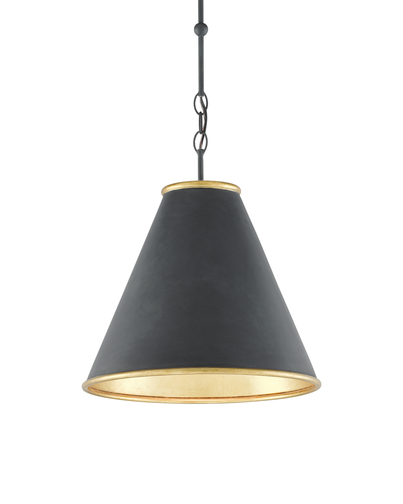 Currey & Co Pierrepont Small Black Pendant | 9000-0534