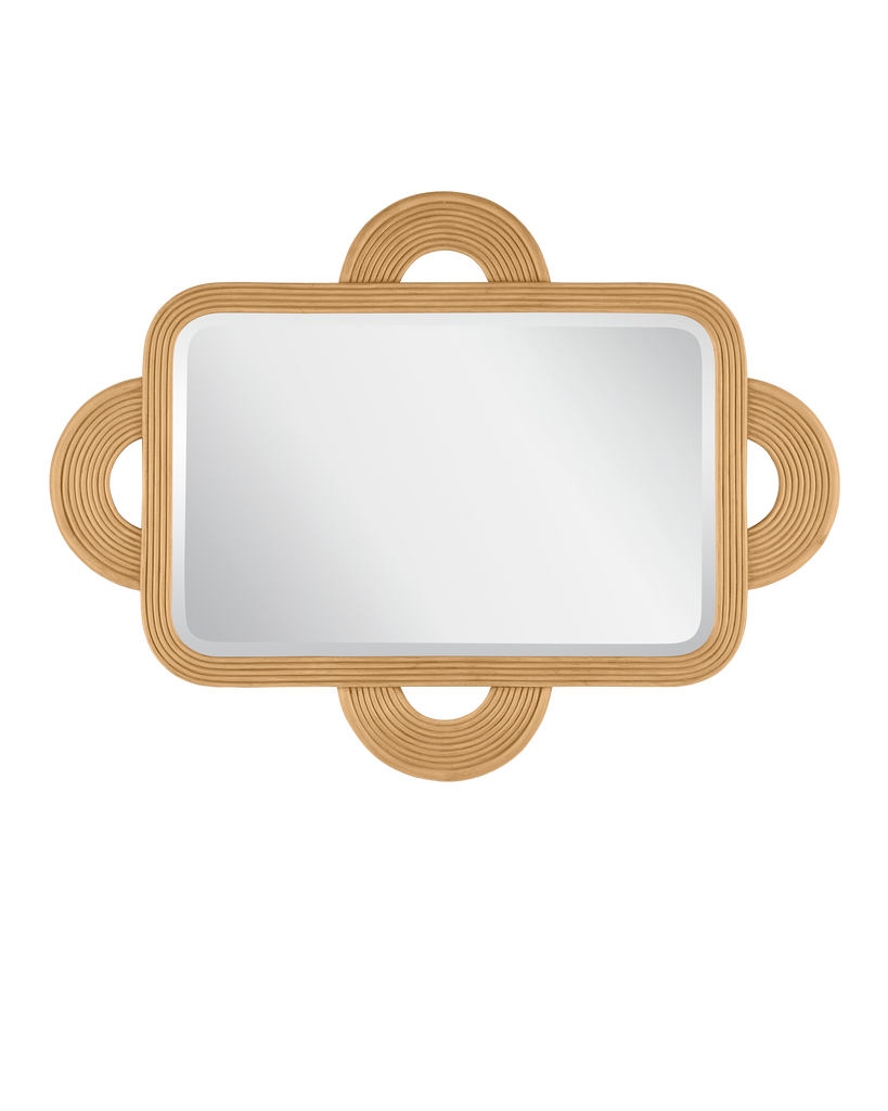 Currey & Co Santos Sea Sand Rectangular Mirror | 1000-0127