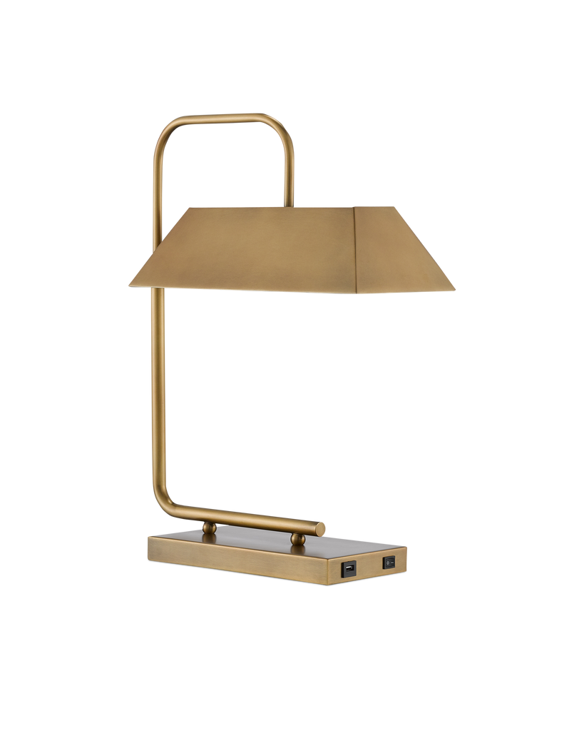 Currey & Co Hoxton Brass Table Lamp | 6000-0565