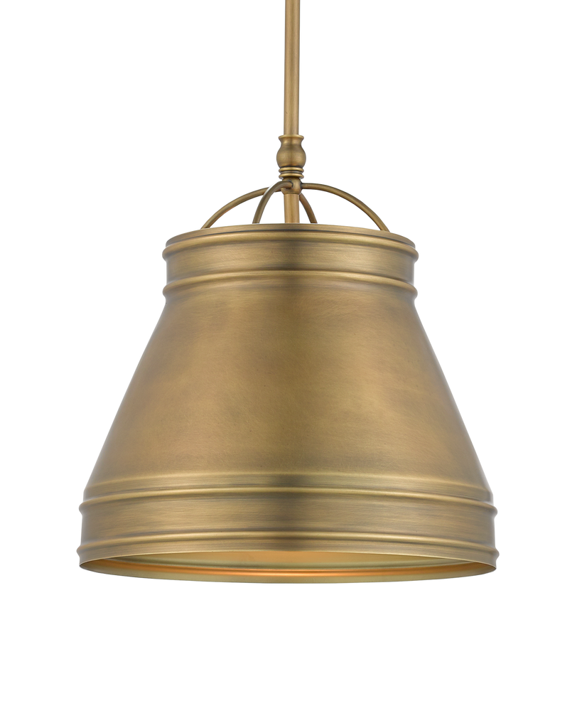 Currey & Co Lumley Brass Pendant | 9000-0488