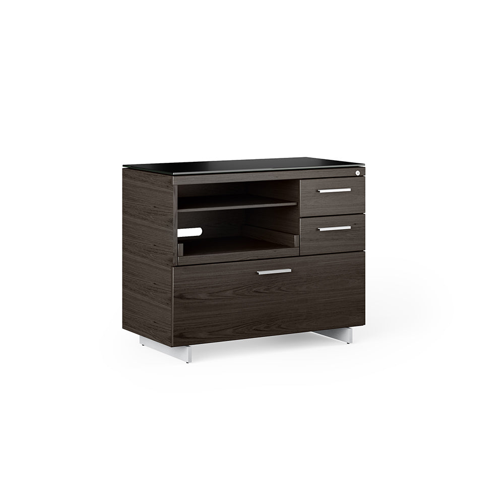 Sequel 6117 Multifunction Storage & Printer Cabinet in Charcoal & Silver | BDI Furniture - 6117-Charc/Silver