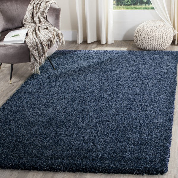 Safavieh Santa Monica Shag Rug Collection SGN725-7070 - Navy