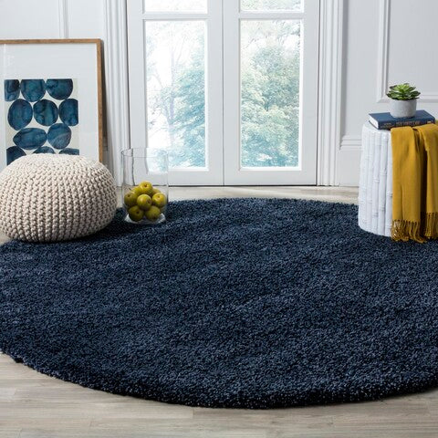 Safavieh Santa Monica Shag Rug Collection SGN725-7070 - Navy