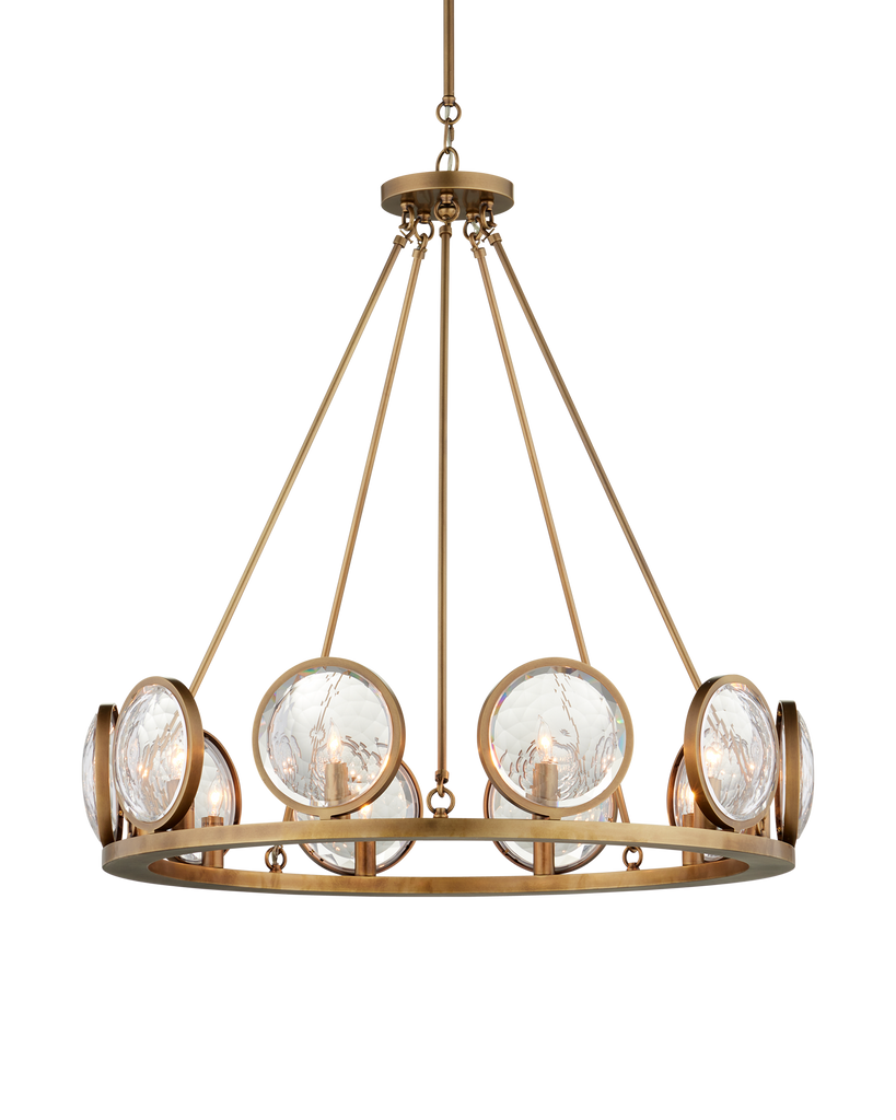 Currey & Co MarjieScope Brass Chandelier | 9000-0119