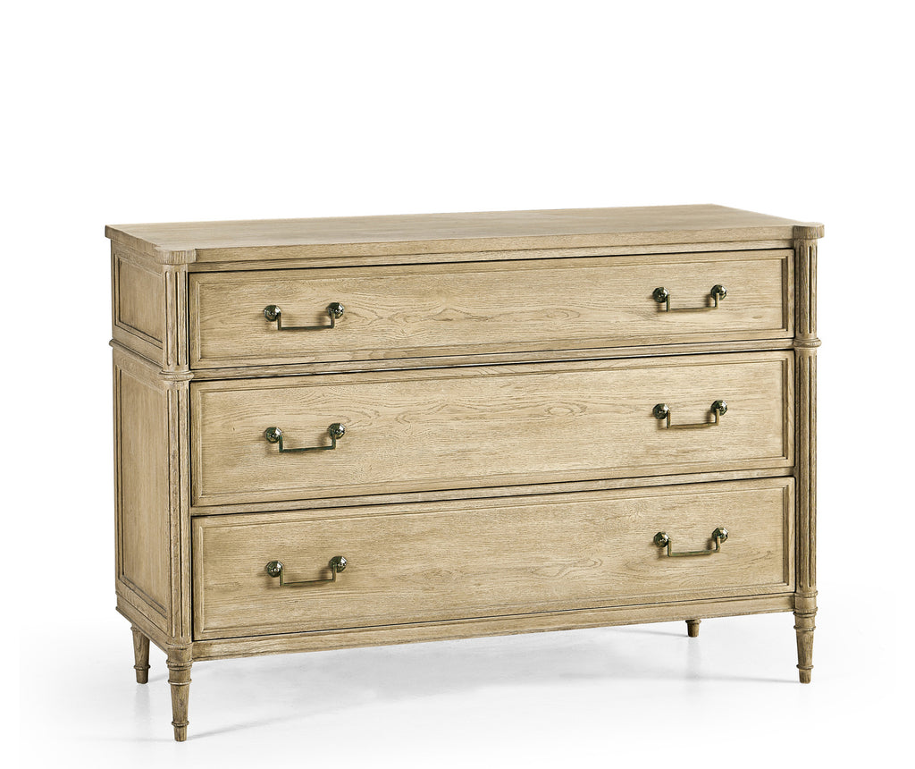 Timeless Kalpa Louis Xvi Drawer Chest In Bleached Chestnut | Jonathan Charles - 003-3-263-BLC