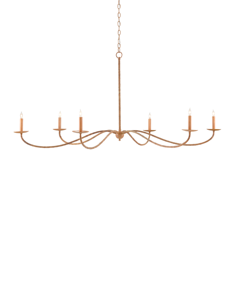 Currey & Co Saxon Large Tan Chandelier | 9000-0757