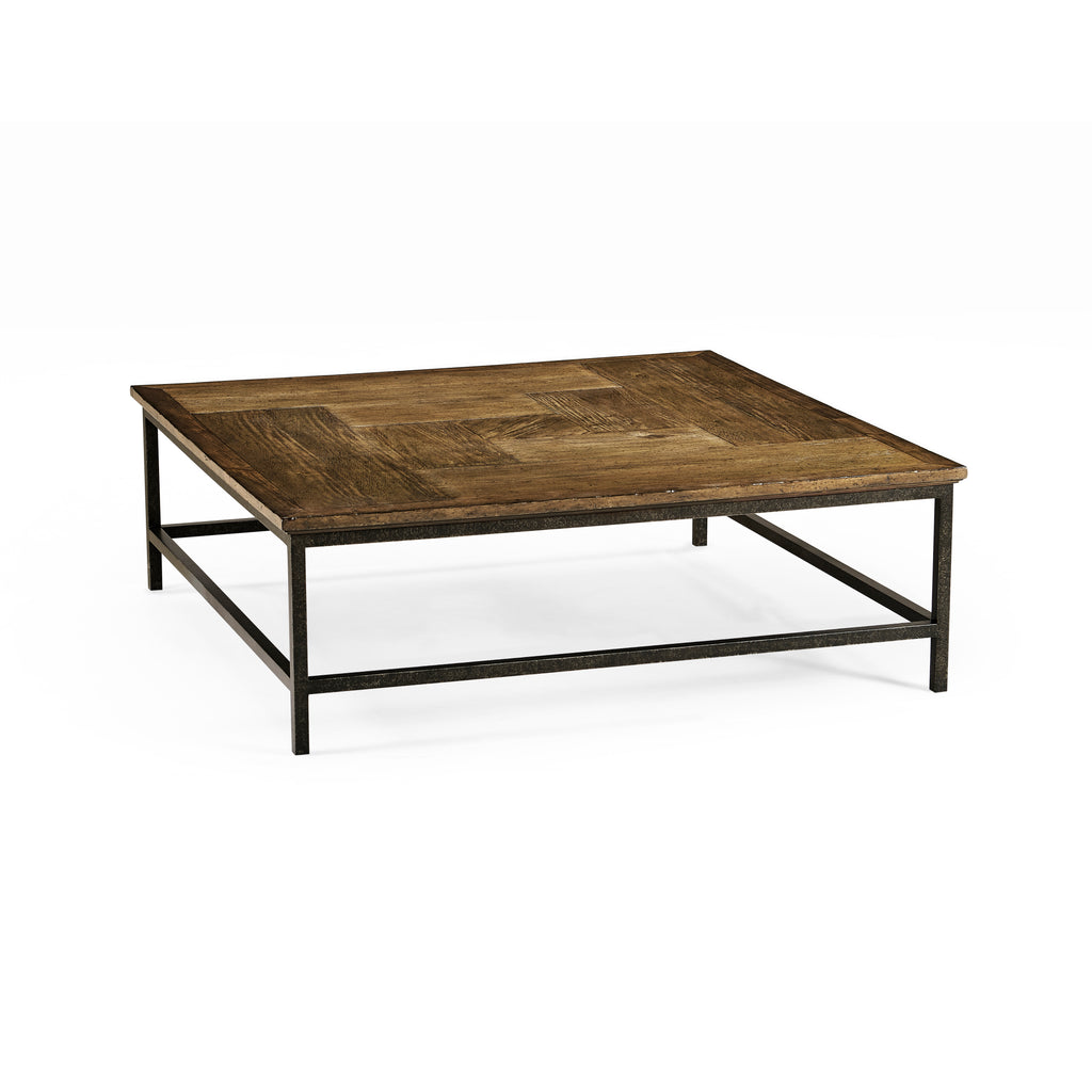 Casual Accents Medium Driftwood Square Coffee Table | Jonathan Charles - 491014-DTM