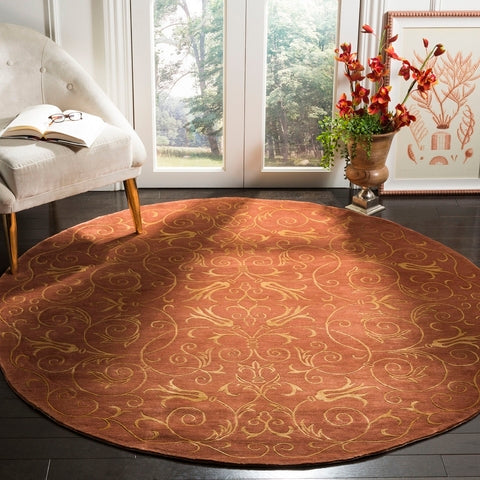 Safavieh Tibetan Rug Collection TB417C - Rust / Gold