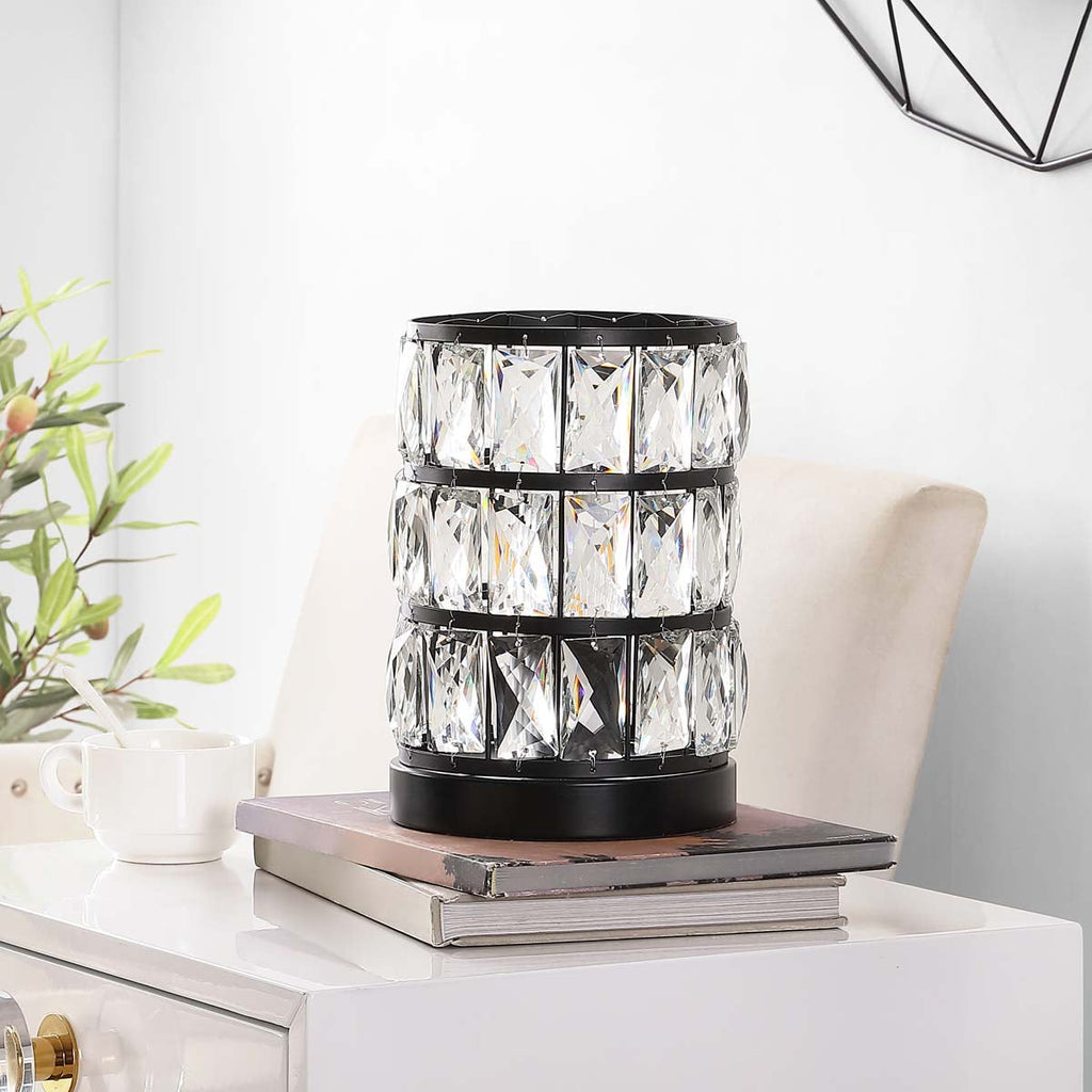 Alva Acrylic Table Lamp | Safavieh - TBL4312 - Black