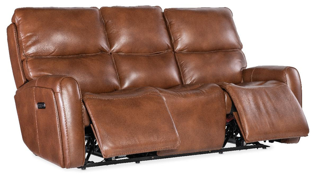 Crosby Zero Gravity Power Sofa with Power Headrest and Lumbar | Hooker Furniture - SS741-PHZL3-080