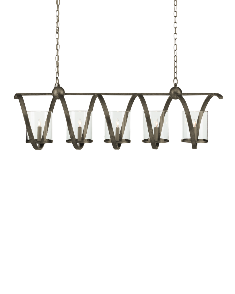 Currey & Co Maximus Medium Bronze Chandelier | 9915