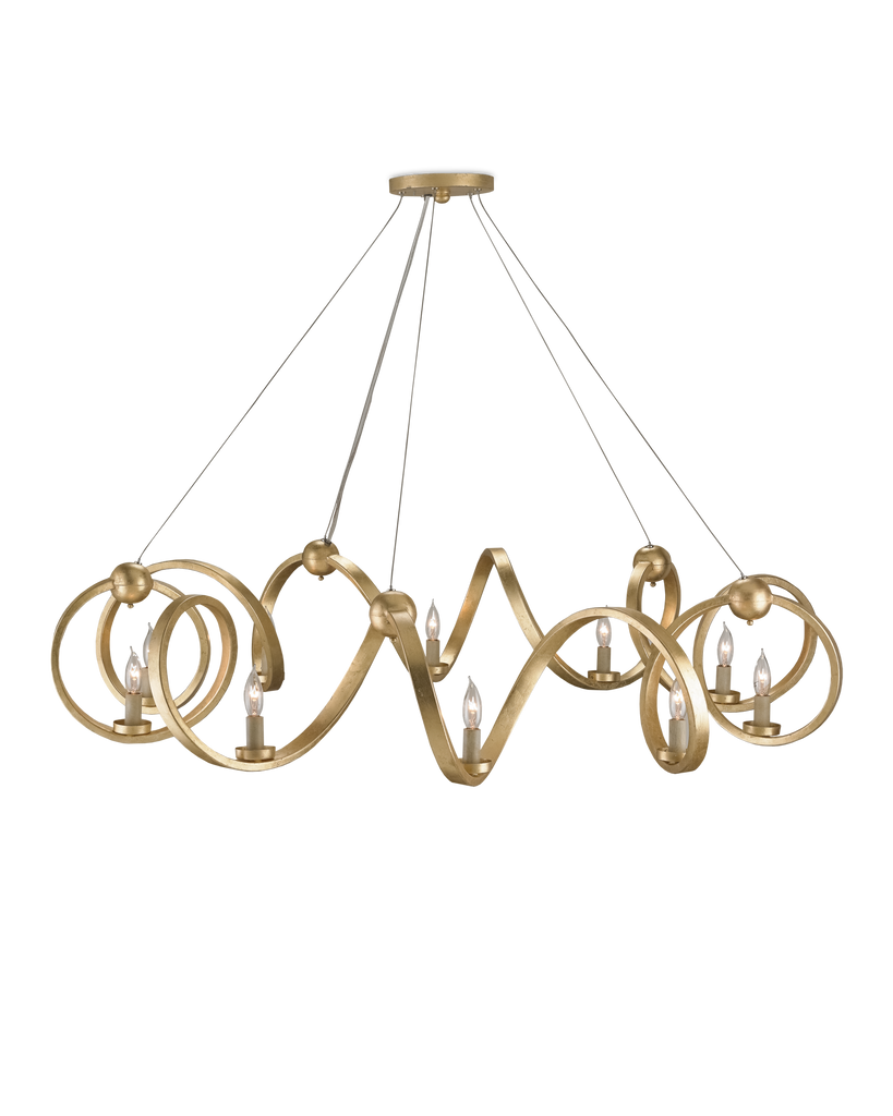 Currey & Co Ringmaster Gold Chandelier | 9490