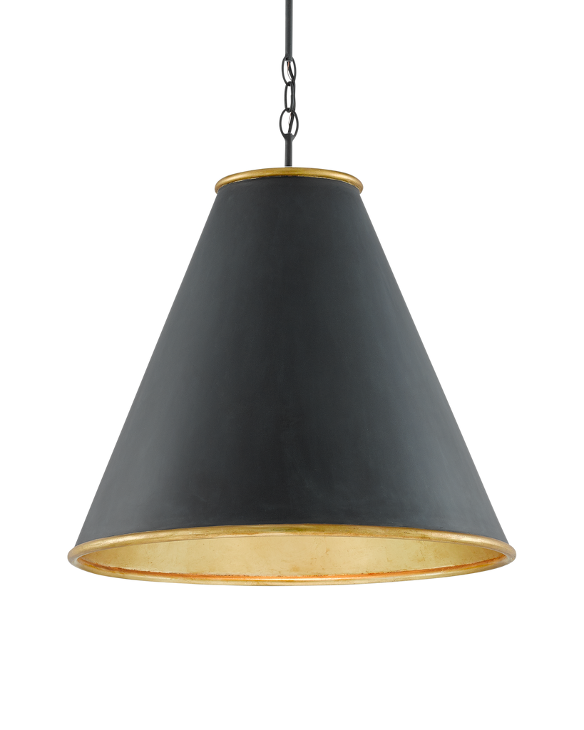 Currey & Co Pierrepont Large Black Pendant | 9000-0535