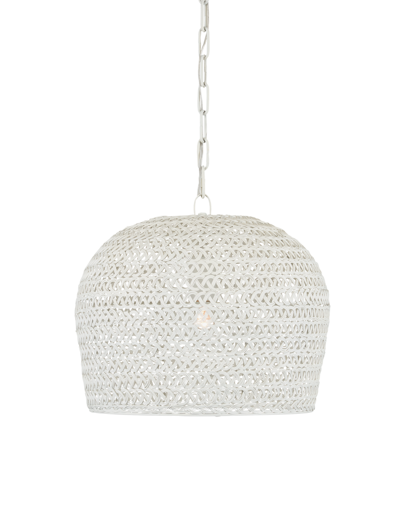 Currey & Co Piero White Pendant | 9000-0870