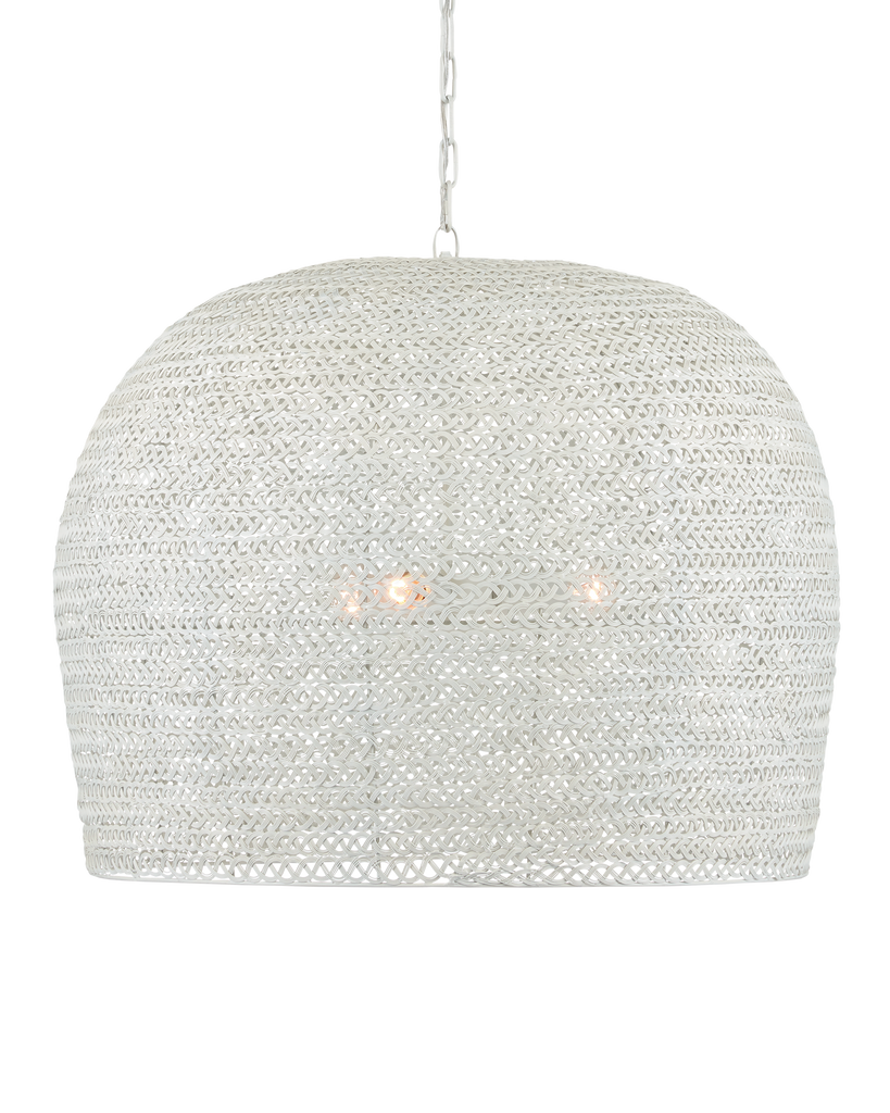 Currey & Co Piero Large White Chandelier | 9000-0869