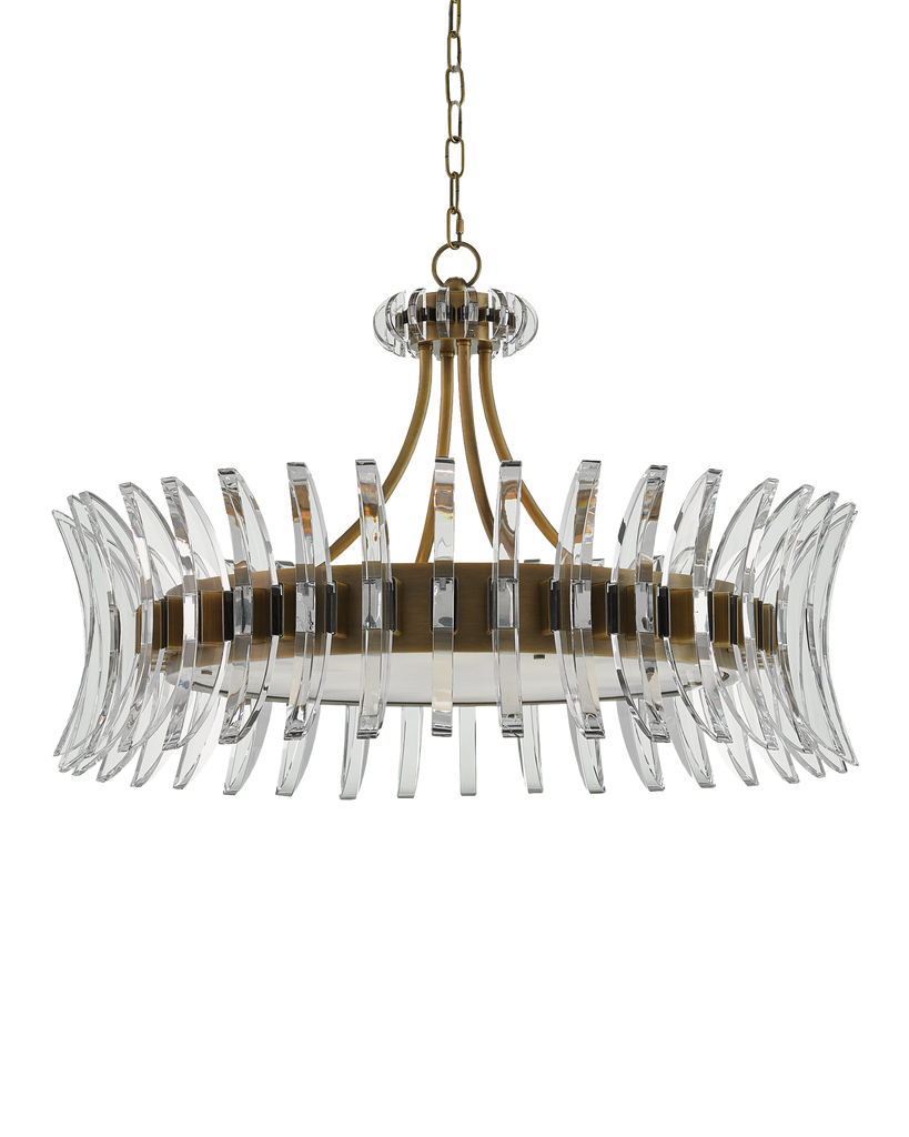 Currey & Co Coquette Brass Chandelier | 9000-0014