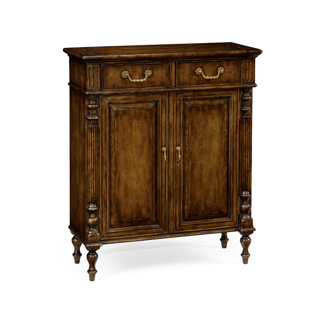 La Rochelle Narrow Cabinet With Cupboard | Jonathan Charles - 493144-WAL