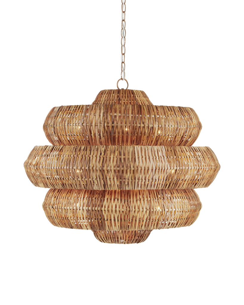 Currey & Co Antibes Medium Natural Chandelier | 9859