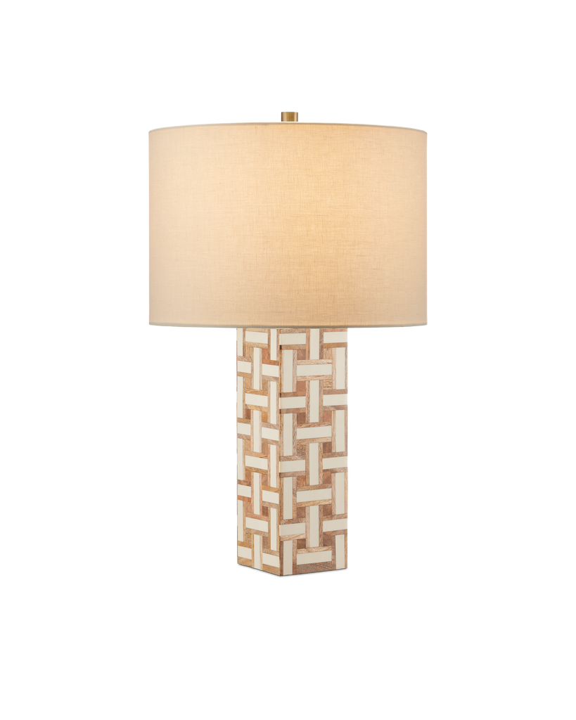 Currey & Co Aarna Cream Table Lamp | 6000-0955