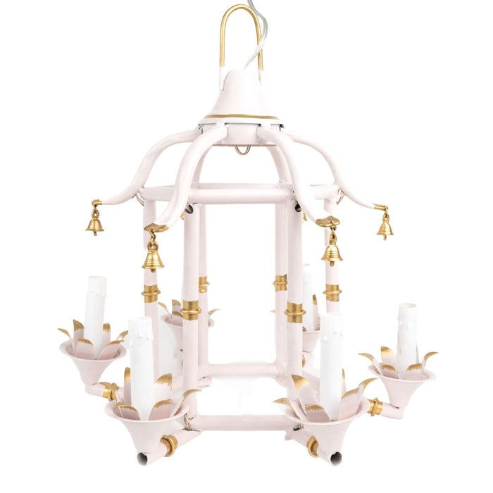 Pink and gold light fixture sales
