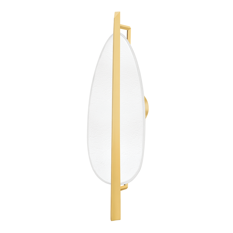 Hudson Valley Lighting Led Wall Sconce - Aged Brass/White Plaster