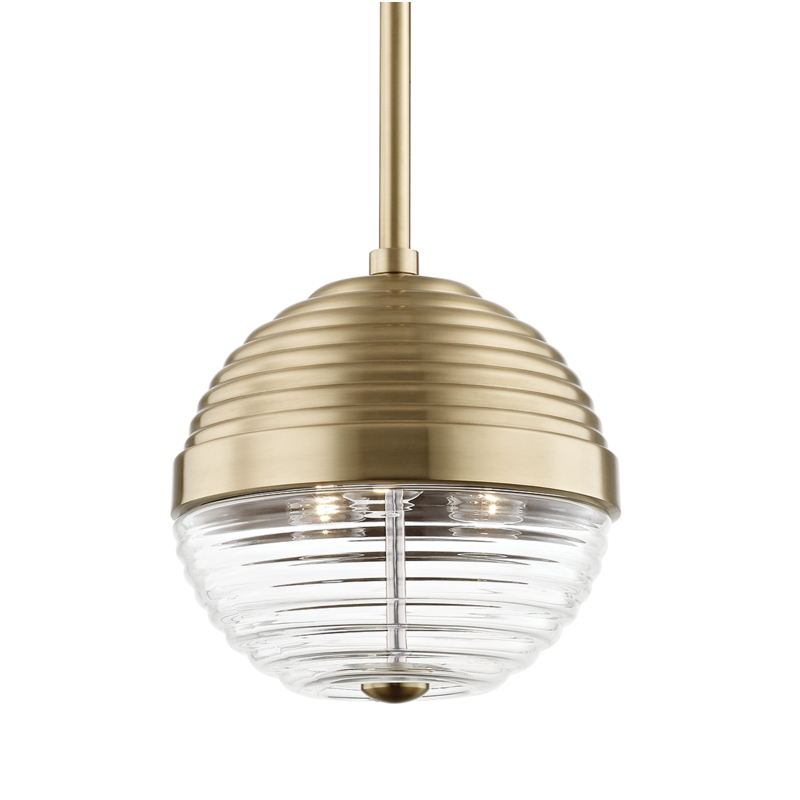 Hudson Valley Lighting 3 Light Small Pendant - Aged Brass