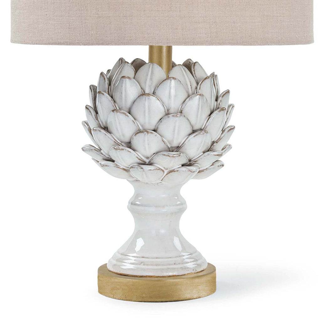 Regina Andrew Leafy Artichoke Ceramic Table Lamp (Off White)