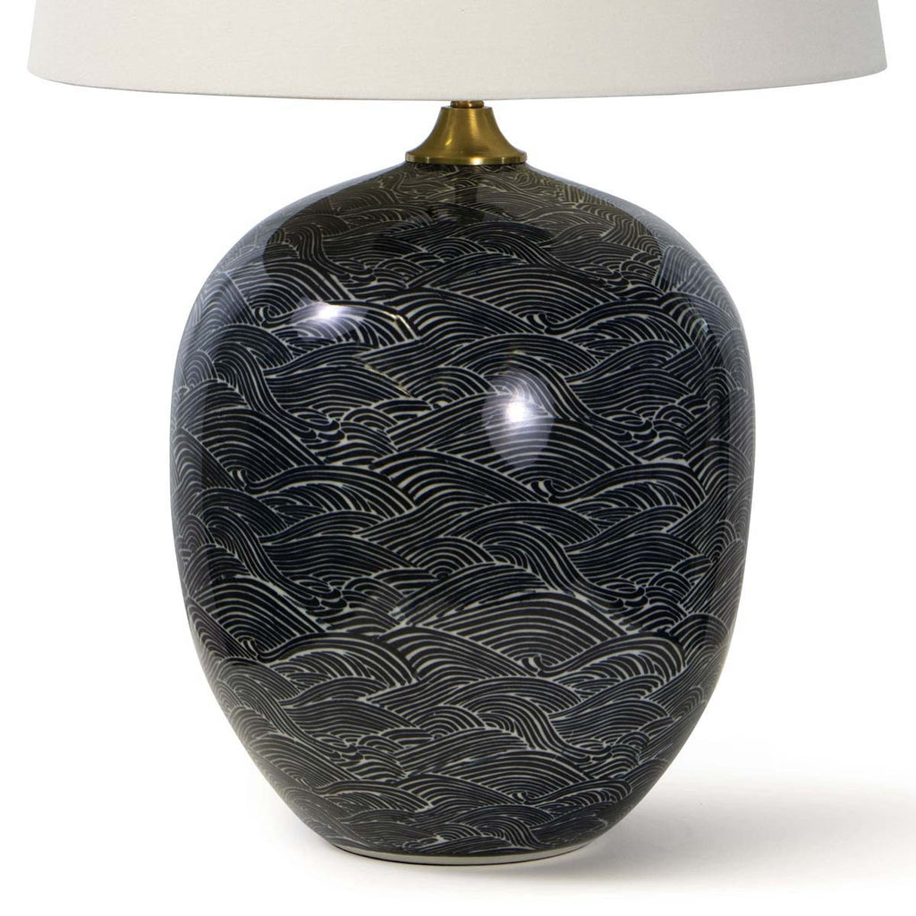 Regina Andrew Harbor Ceramic Table Lamp (Black)