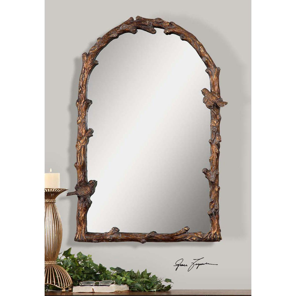 Uttermost Paza Antique Gold Arch Mirror