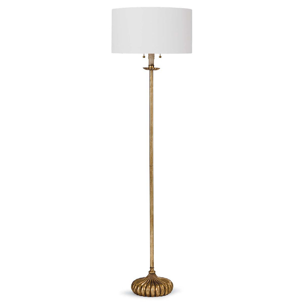 Regina Andrew Clove Stem Floor Lamp (Antique Gold Leaf)