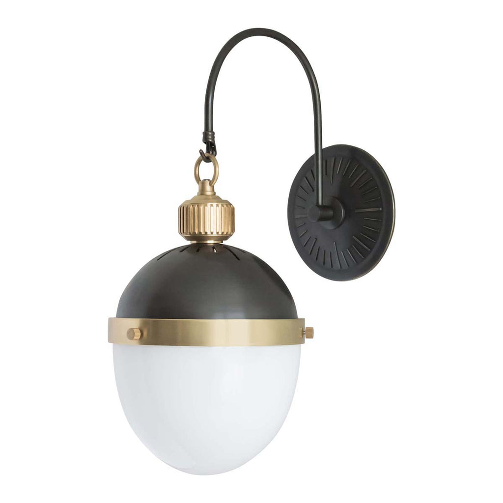 Regina Andrew Otis Sconce (Blackened Brass and Natural Brass)