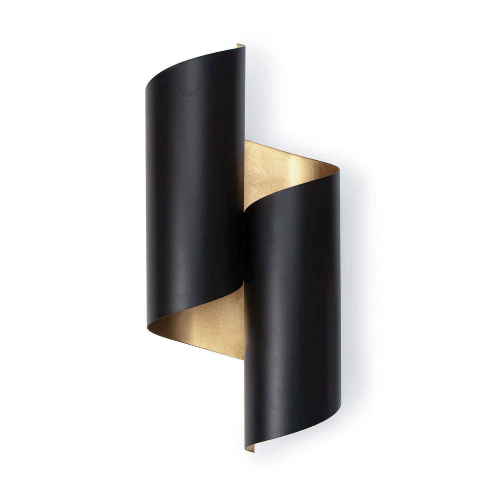 Regina Andrew Folio Sconce (Black and Gold)